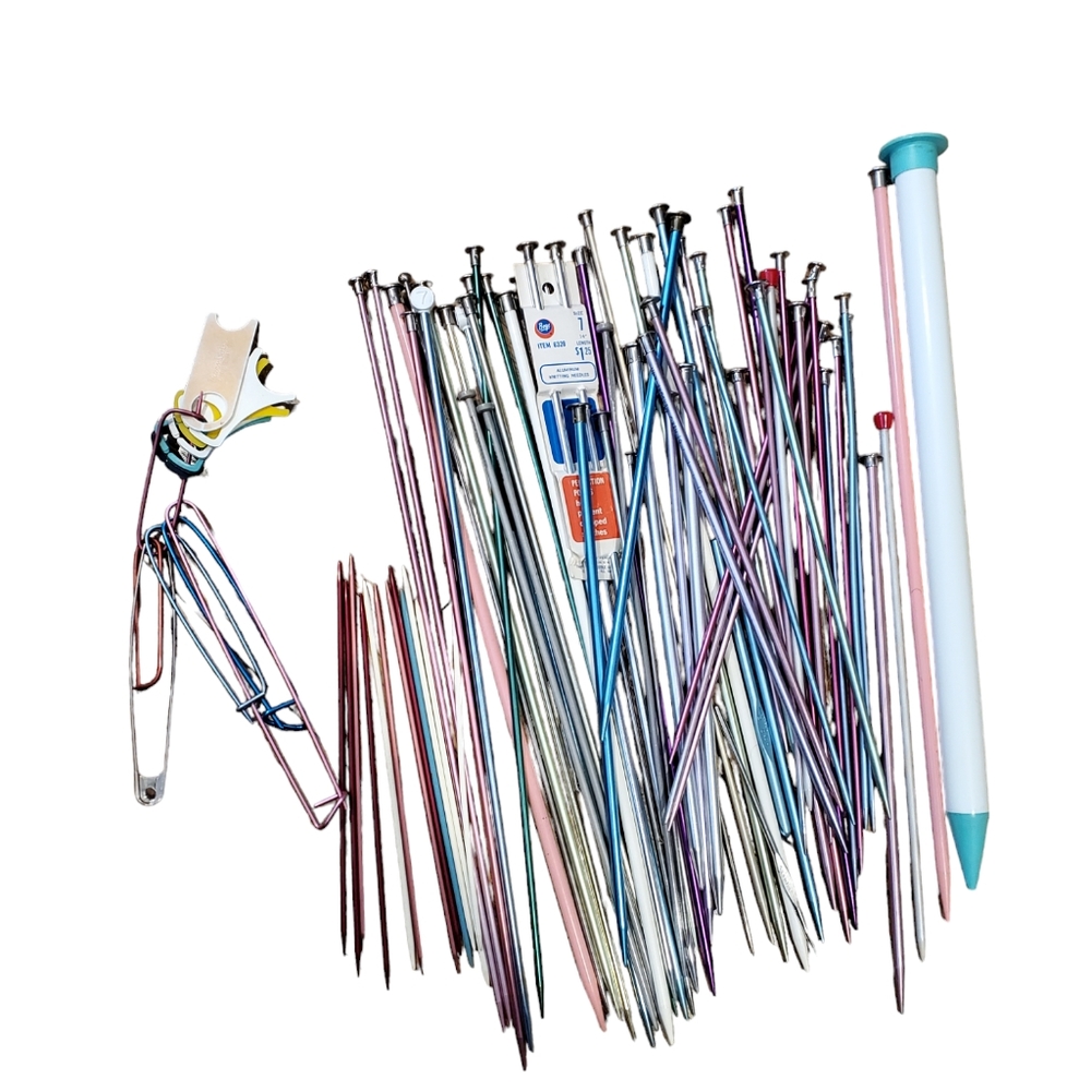 Lot of 86 Miscellaneous/Various  Size Knitting Needles/Crochet Supplies